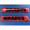 BRABUS Logo G-class 464 Red/Black FENDER BADGE EMBLEM Set Of