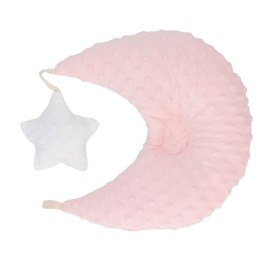 Baby Head Support Pillow Soft Lightweight Portable Infant Head Shaping Pillow for Home Travel Roseate