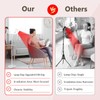 Red Light Lamp with Stand, Relhafethy Red Light COB Chip