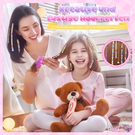 Gift Girls 5 6 7 8 9 Years: Hair Accessories Girls Toy from 6-12 Years Children, Hair Beads for Girls Birthday Gift 6 8 10 Years, Children's Hair Braiding Machine DIY Hair Decoration