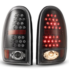 Tail Lights LED compatible for Dodge 1996-2000 Caravan / 1998-2003 Durango Rear Lamps Assembly Driver Passenger Replacement Set Clear