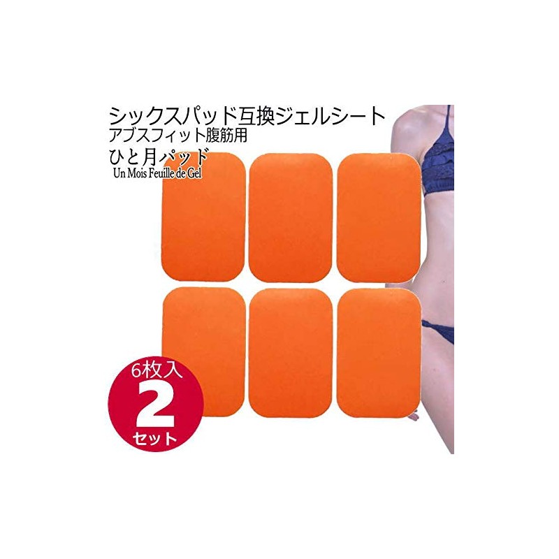 Six Pad Compatible with Abs Fit Gel Sheets (Abs Only),