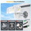 Onforu 75W Flood Lights Outdoor, 7000LM Brightness Security Lights Switch