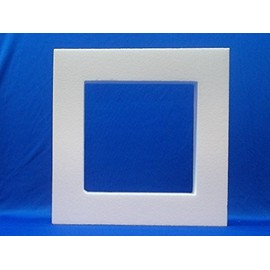 Styrofoam EPS Polystyrene Square Wreath 14" 16" 18" x 2" Thick (14")