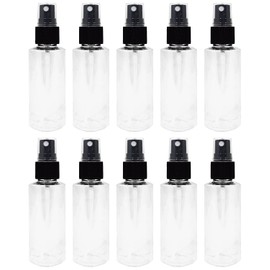 APAK GOODS 10-2 oz Clear PET Bottle with Black Fine Mist Sprayer