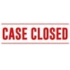 Printtoo Case Closed Self Inking Rubber Stamp Pre-Inked Office Stamp-