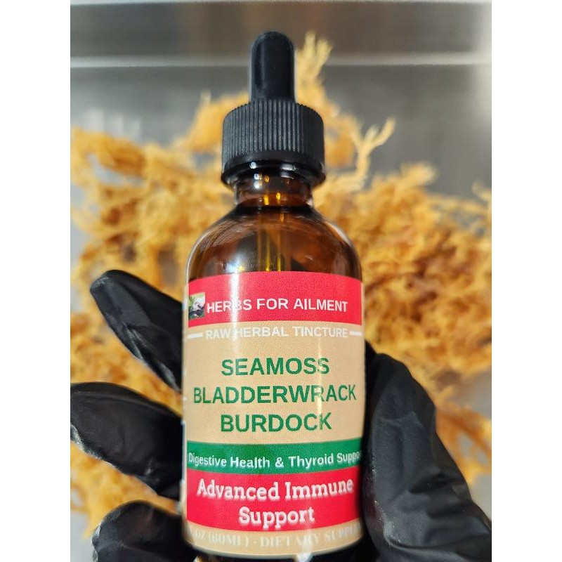 Seamoss Bladderwrack Burdock Immune Support Tincture