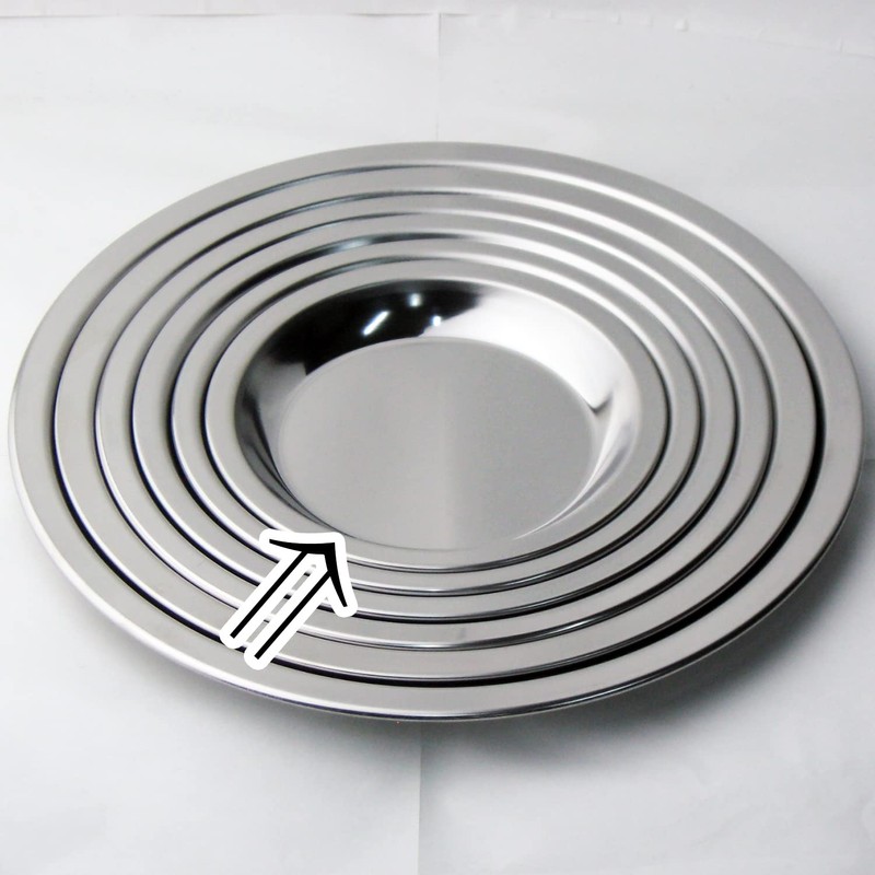 Nagao Tsubamesanjo Round Prep Stainless Steel Tray, 4.9 inches (12.5