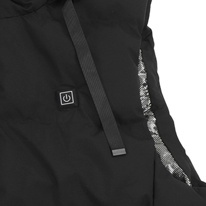 Heated Hooded Vest Fast Warmer Up Jacket 7 Areas Carbon