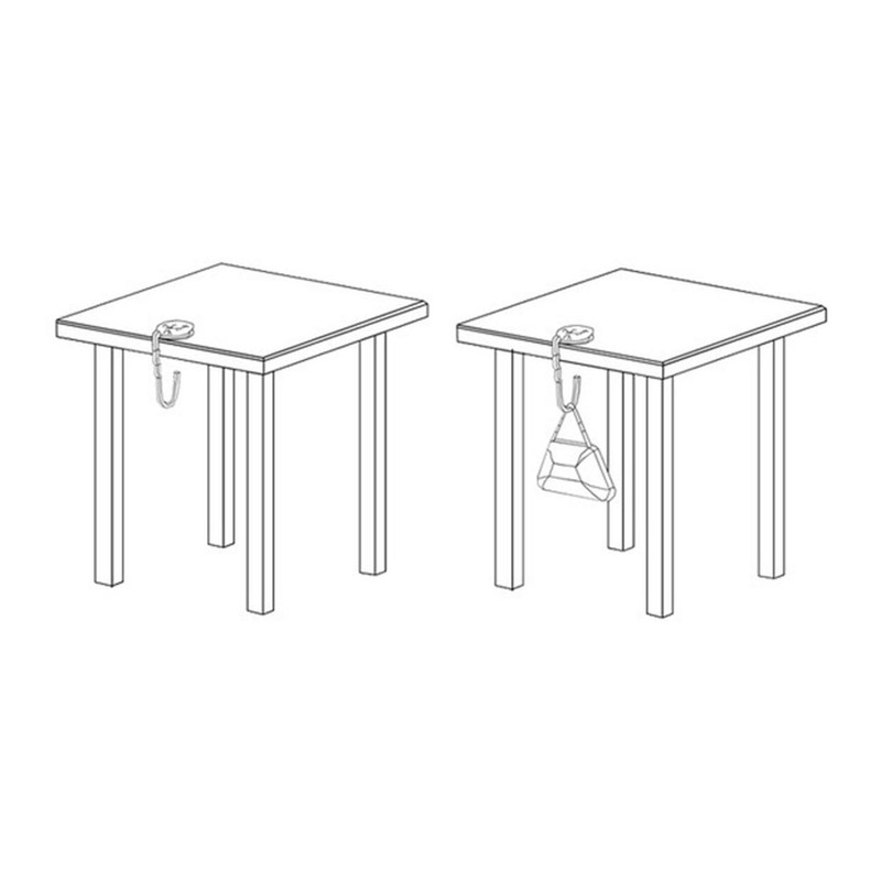 Grtdrm - Gancho plegable para colgar la bolsa, diseño de