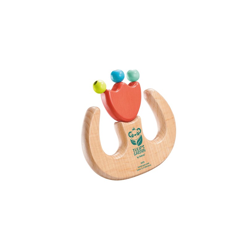 Selecta 61074 Tulips Garden Grasping Toy Tulip 9.5 cm Wooden
