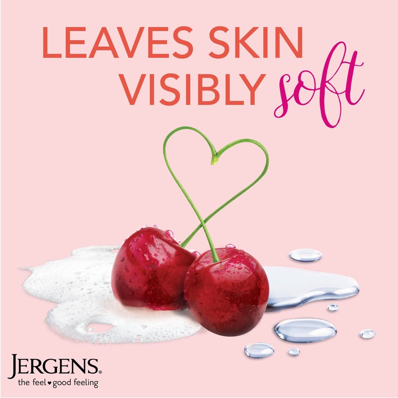 Jergens Extra Moisturizing Hand Soap, Liquid Soap Refill Cherry Almond
