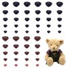 PandaHall 380 Pieces 5 Sizes Safety Nose, Craft Triangle Nose,