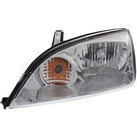 Evan Fischer Driver and Passenger Side Headlight for Ford Focus 2005-2007 Halogen With bulbs Fits S, SE, SES, ST, ZX3, ZX4, ZX4 ST, ZX5 & ZXW Replaces # 4F4Z13008AD, 4F4Z13008AC