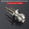 BESTTEN Keyed Same Exterior Door Knob and Single Cylinder Deadbolt