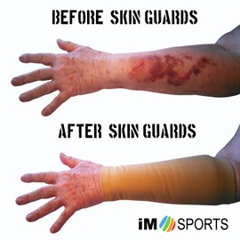 iM Sports SKINGUARDS - Fundas para antebrazo, fabricadas en Estados Unidos, par, Marrón, X-Small/Small