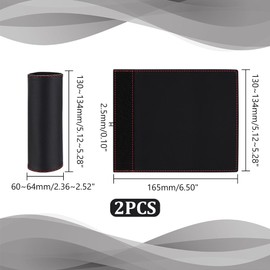 AHANDMAKER Car Grab Handle Cover Car Door Handle Cover Protective Decorate Cover Accessories Door Pull Handle Passenger Interior Accessories for Most Cars, 2 Pcs, Black