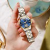 OLEVS Automatic Watches for Womens Luxury Diamond Hollow Tourbillon Womens
