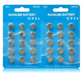 LR44 Batteries 30 Pack, L1154F AG13 357 303 SR44 A76 Premium Alkaline Battery 1.5V Button Coin Cell Batteries