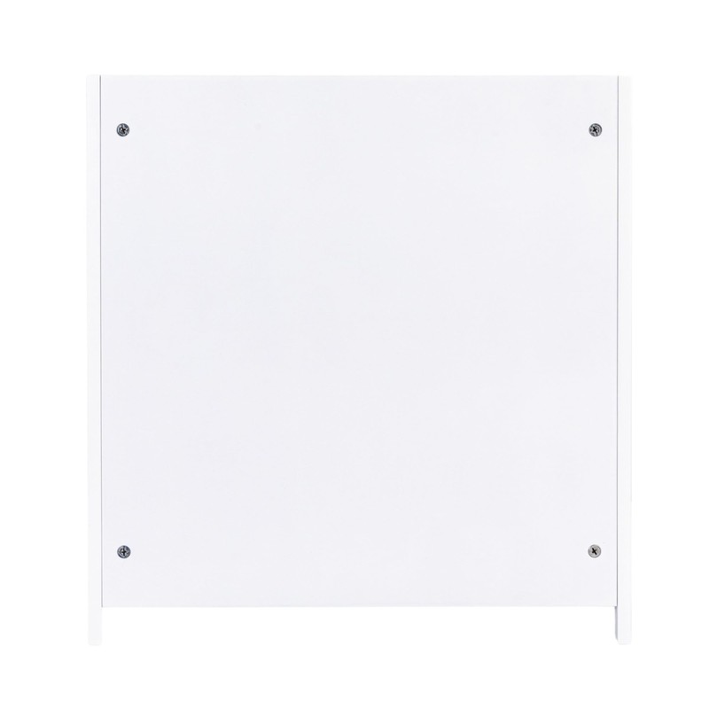 Household Essentials Single Load Hamper Cabinet Seat, White