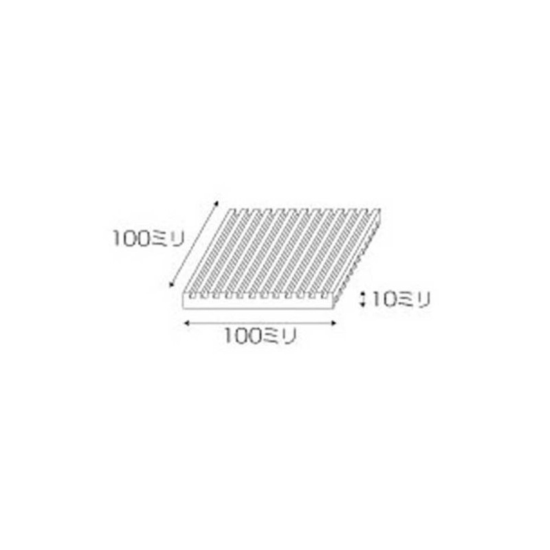 Light Double-Sided Anti-Vibration Padded Rubber 10 × 100 mm Split Corners WBG10 – 10 