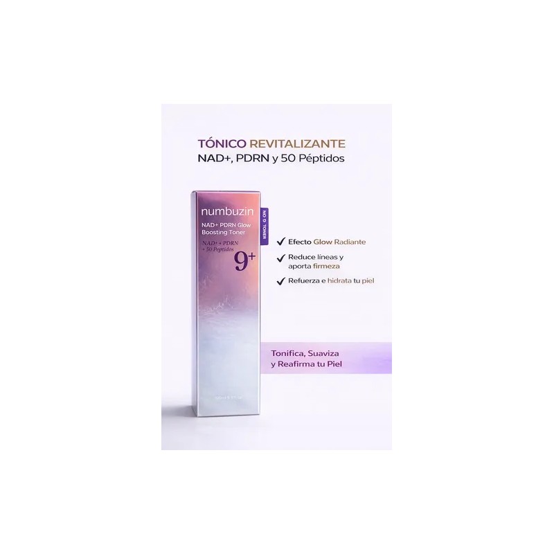 Kit Numbuzin 9 Nad Glow Toner Essence Parches Ojos Origina