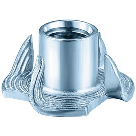 T-Nuts M10x13 (50 pcs), zinc Plated Steel, for Wood, Climbing Holds and cabinets