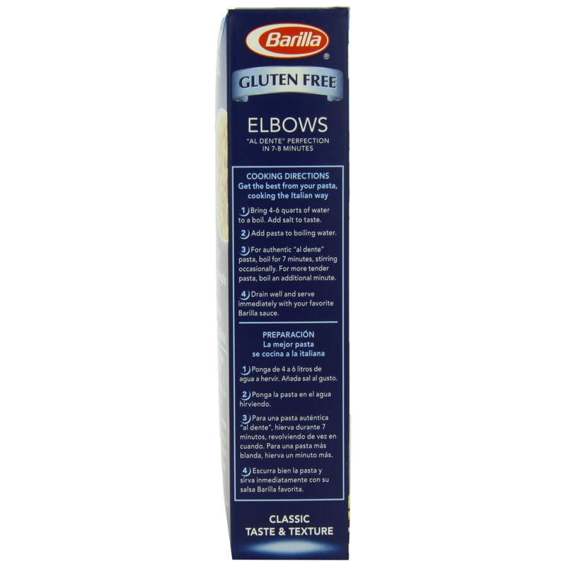 Barilla Gluten Free Pasta, Elbows, 12 Ounce (Pack of 12)