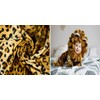 Fabrics-City 3120 Brown Giraffe Animal Fur Fabric Short Pile Fabrics