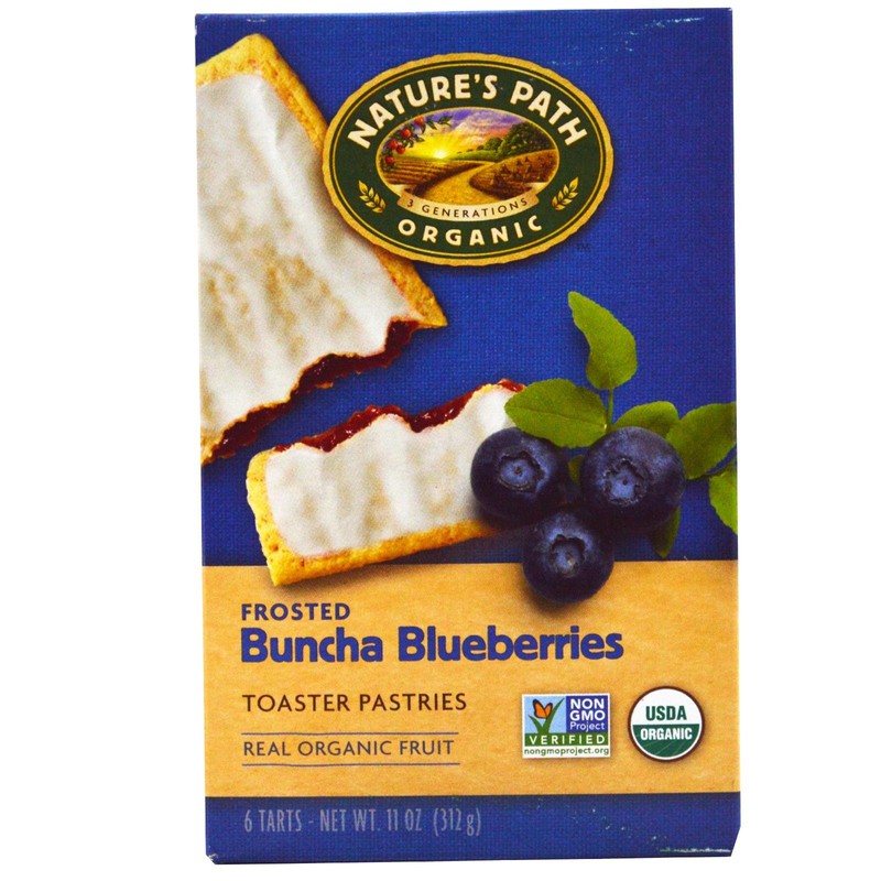 Nature's Path Organic Toaster Pastries Blueberry Frosted -- 11 oz