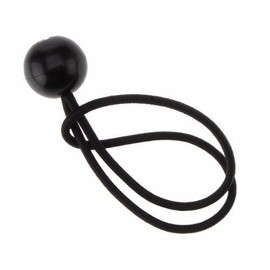 Wideskall® Heavy Duty 6" inch Ball Bungee Cord Tarp Canopy Tie Down Strap, Black (Pack of 12)