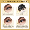 Cluster Eyelashes, QUEWEL Individual Eyelashes, 480 Pieces, DIY Eyelash Extensions,