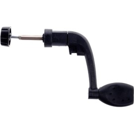 Ergonomic Fishing Reel Handle - High-Impact Nylon Replacement Handle with Non-Slip Grip, Universal Fit for Saltwater and Freshwater Spinning Reels (Black)