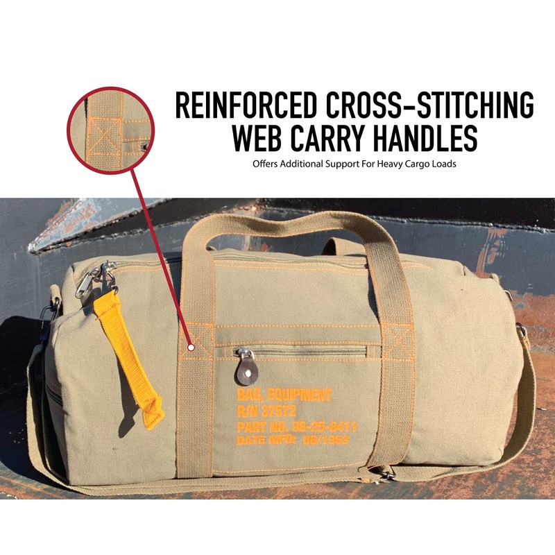 Rothco Canvas Equipment Duffle Bag – Travel & Gym Bag