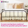 RIMELA Cream Bed Skirts with Split Corners King Size 15