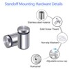 4 Pack Sign Standoff Screws 3/4" x 1-5/8" Stainless Steel