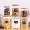 Wnaraa Glass Storage Containers with Lids, Glass Jars with Bamboo