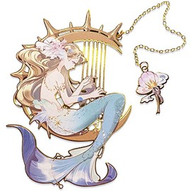 BLBMH Cute Metal Bookmarks for Women Girls Book Lovers Anime Bookmark Mermaid Readers Best Friends -M4