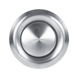 Tbest Stainless Steel Plate Valve Round Vent Grill Cover, Bouche Ventilation Adjustable, Plate Valve Exhaust Air Adjustable Ventilation Duct Cover for Wall and Ceiling in the Home (100 mm)
