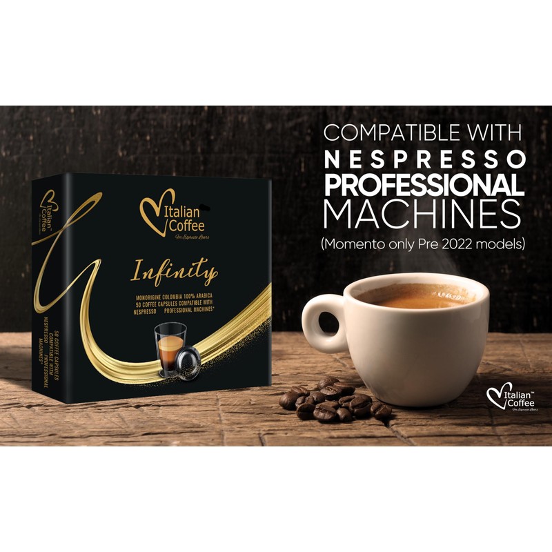 Italian Coffee for Espresso Lovers pods compatible with PRO Professional