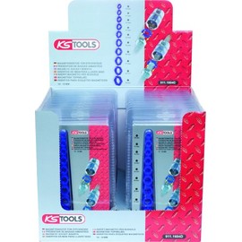 KS Tools 911.1604 Magnetic Insert Set for Socket Spanner 10 Pieces One Size
