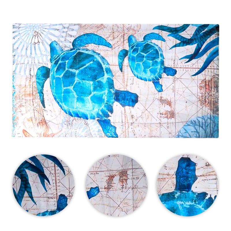 Bojueshaw Large Microfiber Beach Towels,Turtle Pattern Beach Towels,Lightweight Quick Dry