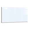 DAIFURONGE Tempered Glass Backsplash for Kitchen, White, 30"x16"