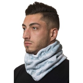 Aqua Design Neck Warmer Men Gaiter: Winter Cold Weather Camo Fleece Face Mask: Snow