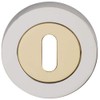 Excel Hardware Orbit Designer Keyhole Escutcheon Set - Polished Brass