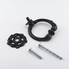 MuDuJia 10-Pack Antique Black Vintage Look Drawer Pulls 2.2" Diameter