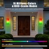 Yotivki Outdoor Wall Light, 2400LM Smart RGBWW Porch Lights Outdoor