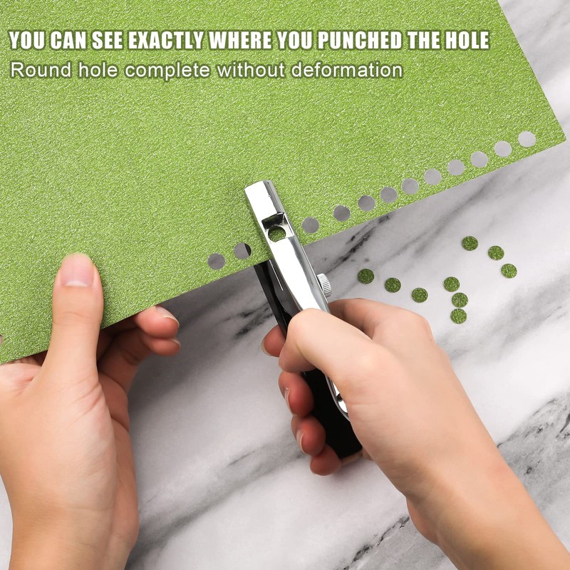 Paper Puncher, 8mm / 6/15 Inch Handheld Single Hole Punch