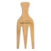 GranNaturals Wooden Parting Comb Braid Tool - Three-Prong Wide Tooth Combs for Thick & Coarse Curls - Afro Picks for Women & Men - Hair Braiding Tools & Accessories for Styling & Grooming