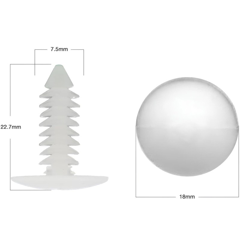 1" Vapor Barrier Christmas Tree Fasteners for Crawlspace Moisture Barrier